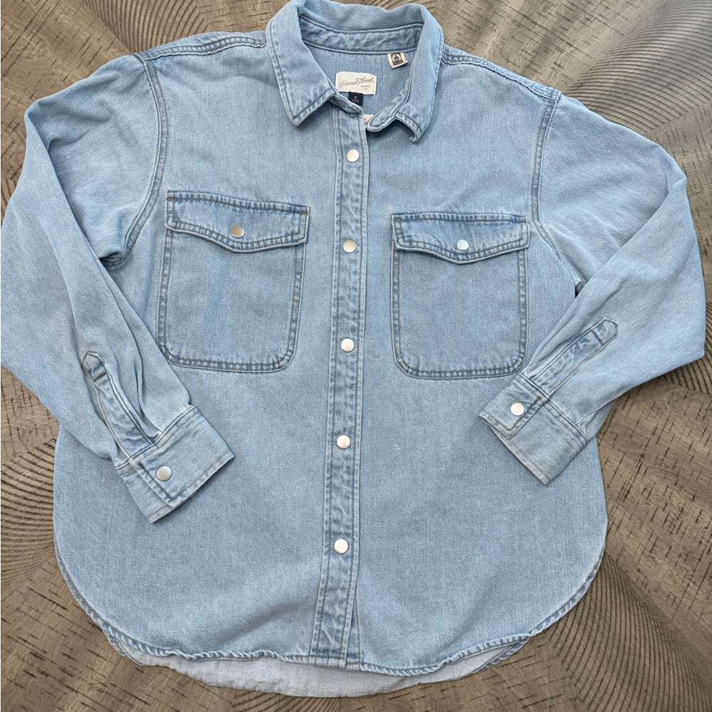 Universal Thread Light Blue Button Down Shirt - image 1